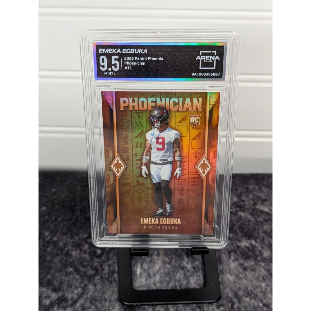 2025 Panini Phoenix - Phoenician Emeka Egbuka #11 (RC) Bucs SSP AC 9.5